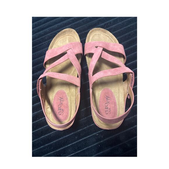 Euro Soft By Sofft GIANETTA Women’s Comfort Wedge Strappy Sandal 7.5 - Picture 2 of 3